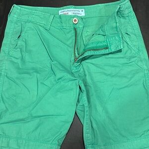 American Eagle Outfitters Men's Vibrant Green Shorts